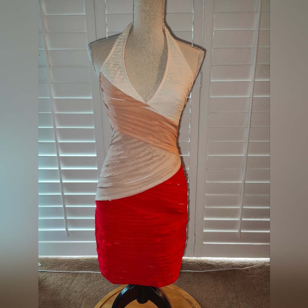 Bebe Bodycon Halter Dress
